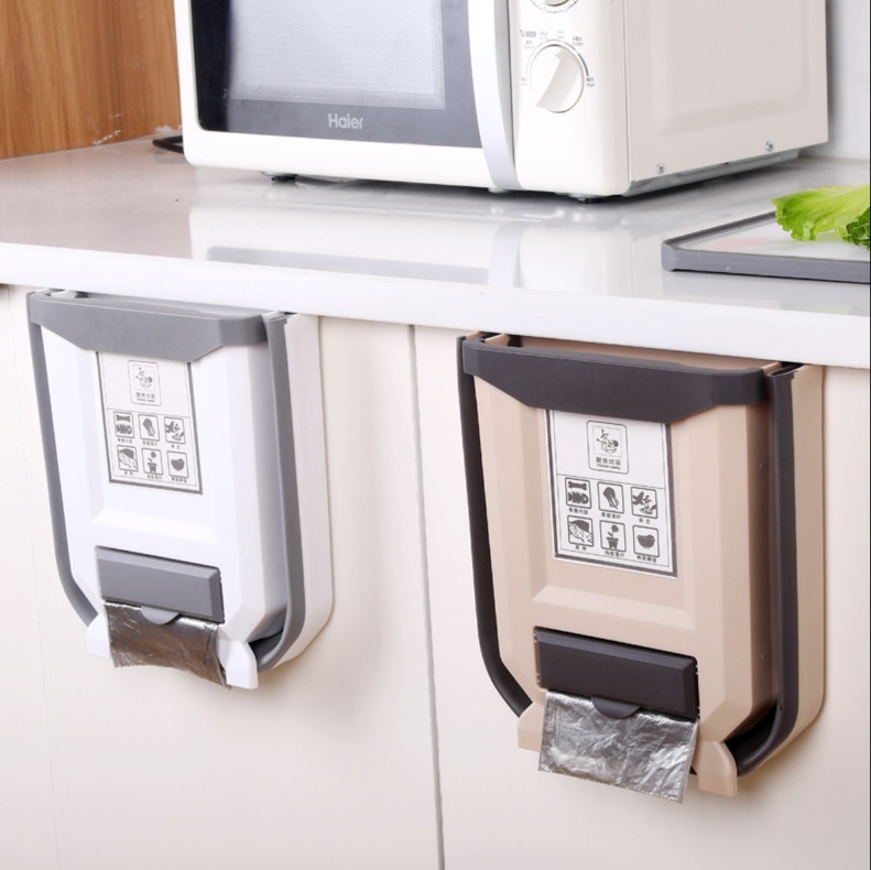 折りたたみ式キッチン壁掛けゴミ箱