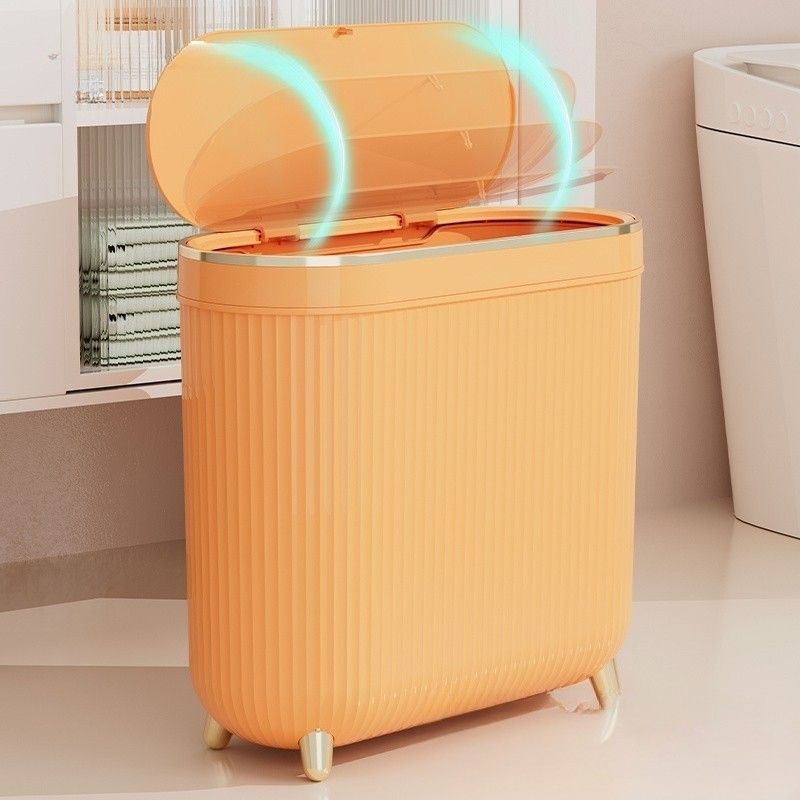 ワンタッチ開閉　スリムで隙間に入るゴミ箱