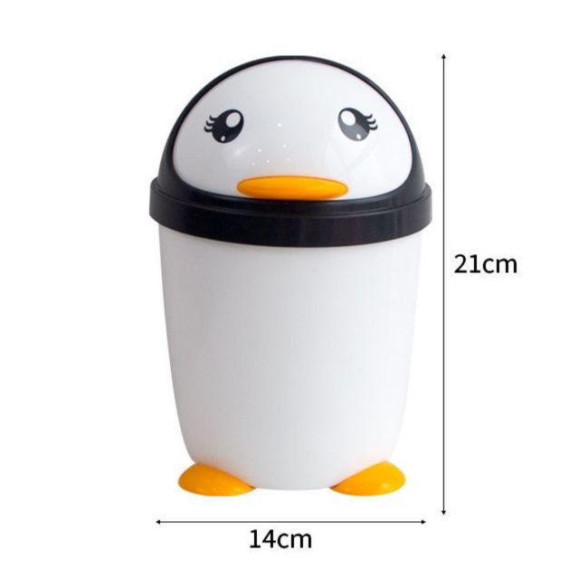 パンダとペンギンのかわいいコンパクトゴミ箱