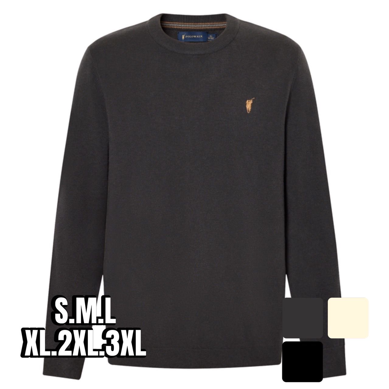 ゴルフ ウェア メンズ シンプル上質 大人の定番ニットセーター