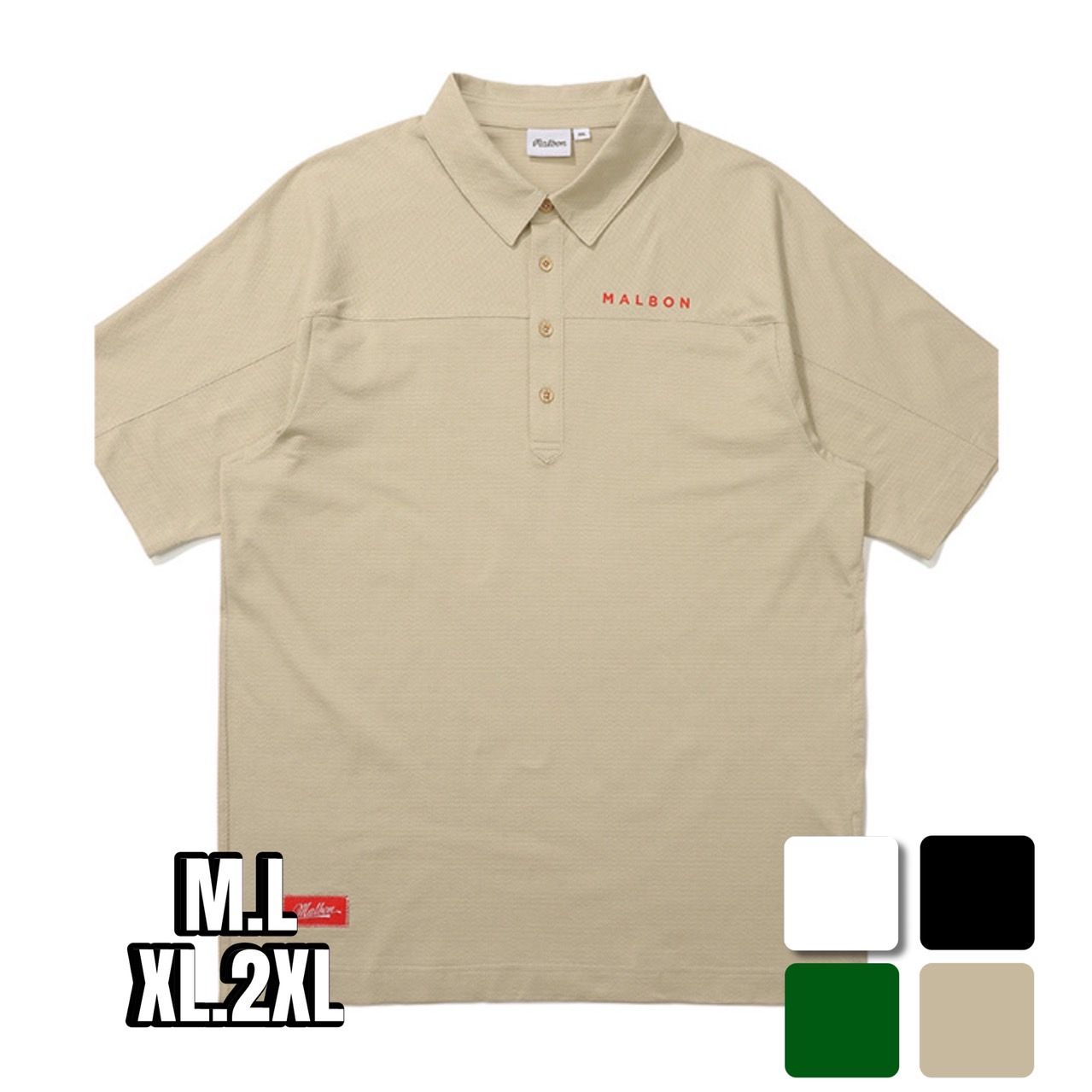 ゴルフ ウェア メンズ 背面メッセージ入り スタイリッシュポロシャツ