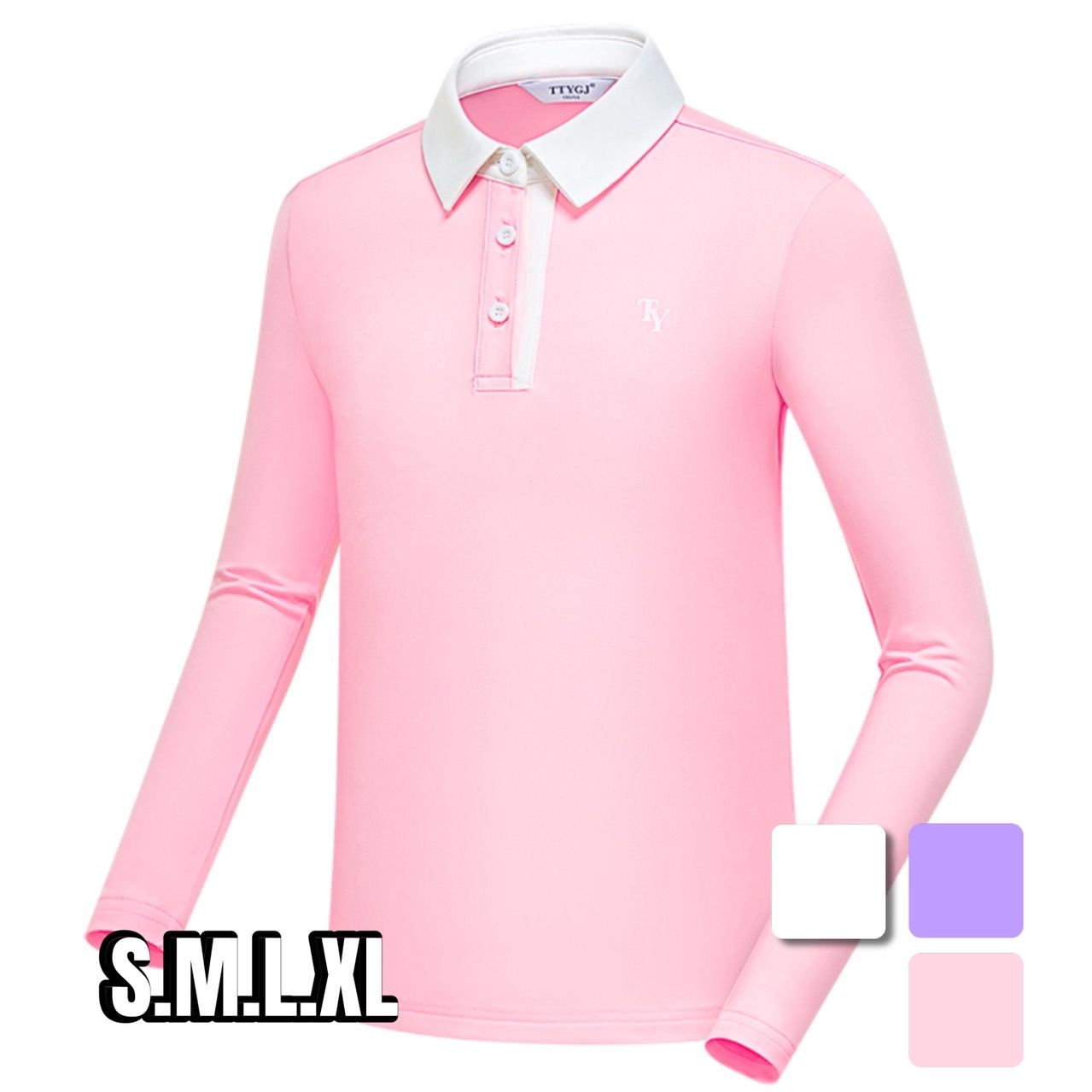 ゴルフ ウェア メンズ 究極の快適性 長袖スポーツポロシャツ