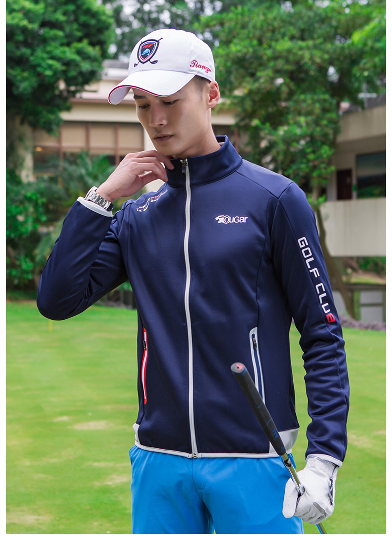 ゴルフ ウェア メンズ スポーティ ハイネック ジャケット
