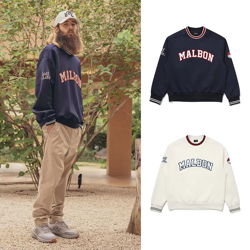 メンズ ゴルフ ウェア 丸首　ウインドブレーカー