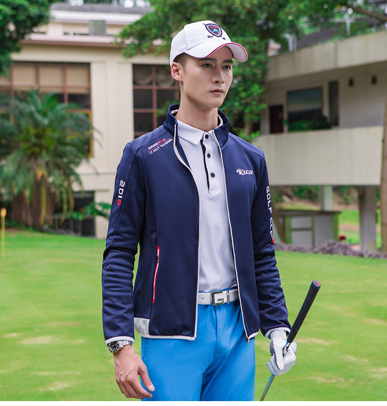 ゴルフ ウェア メンズ スポーティ ハイネック ジャケット
