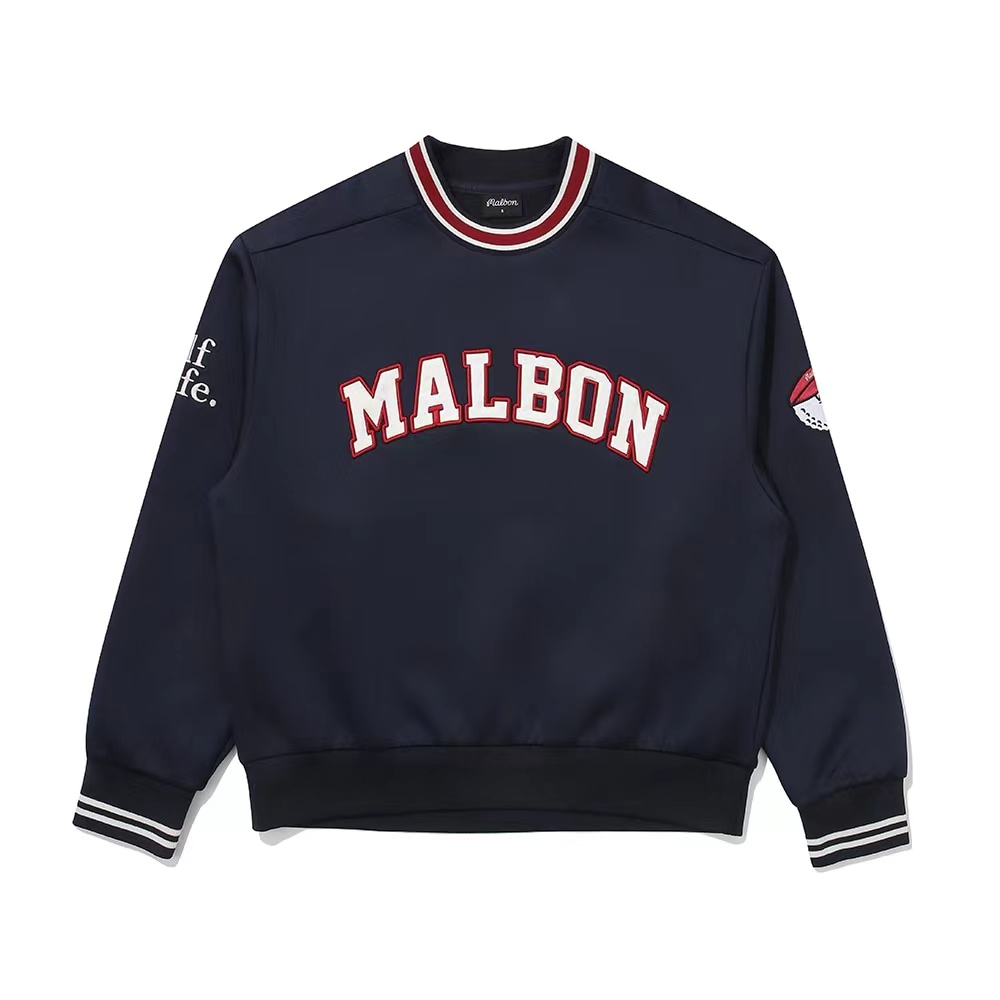 メンズ ゴルフ ウェア 丸首　ウインドブレーカー