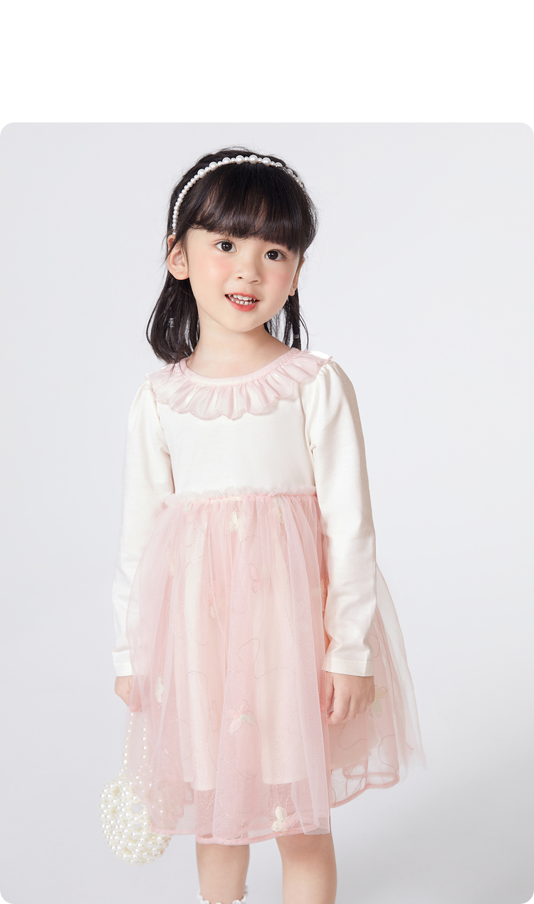 ふんわりチュール重ね子供用フォーマルワンピース