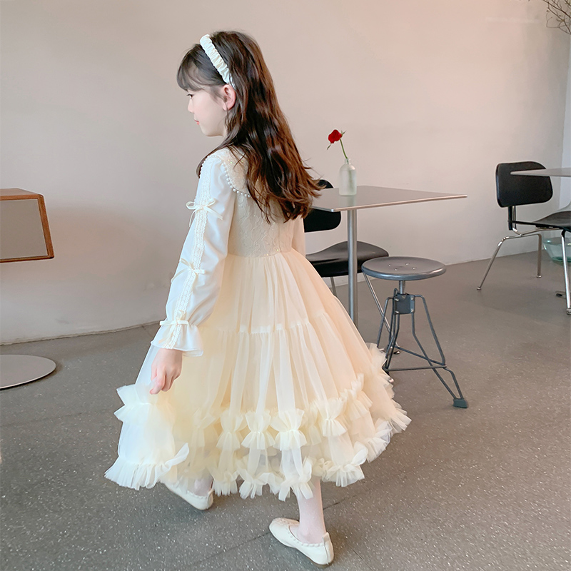 フォーマルワンピース ふんわり姫様フリルレースワンピース