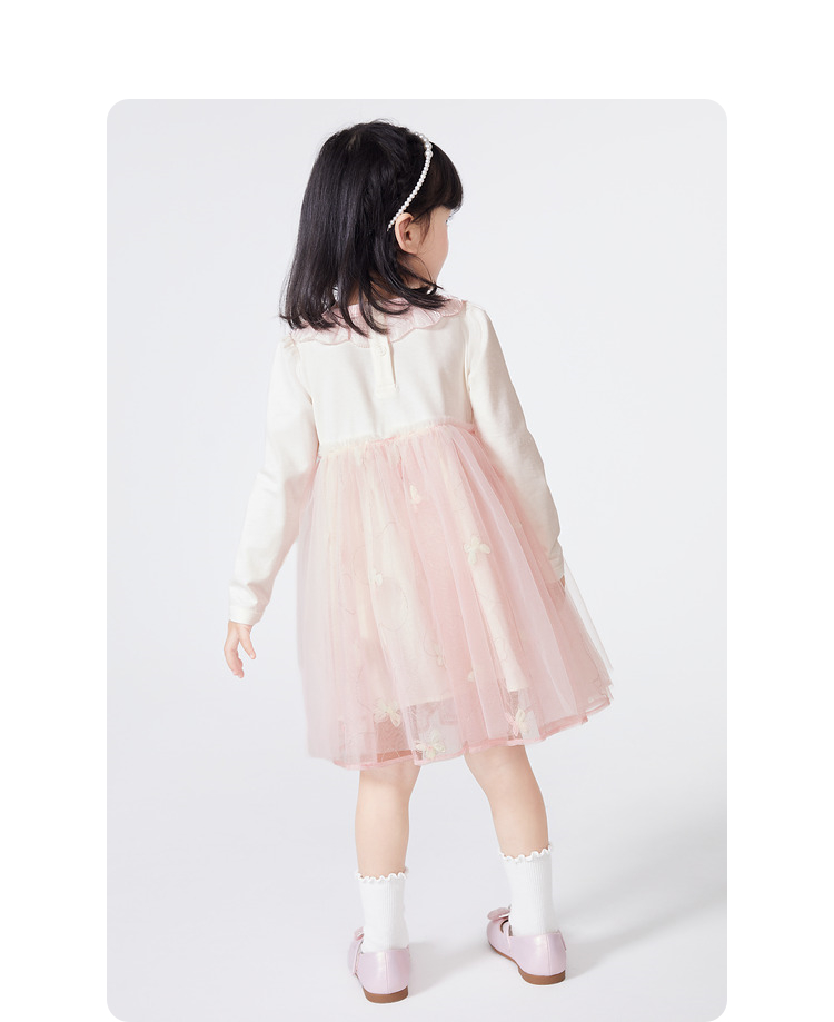 ふんわりチュール重ね子供用フォーマルワンピース