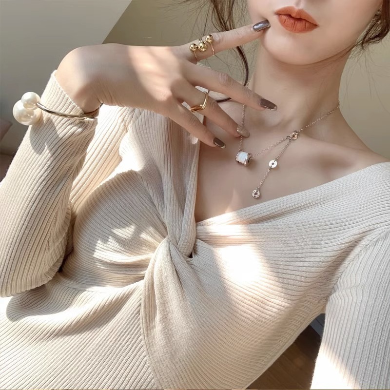 優美な胸元リボン フォーマルワンピース
