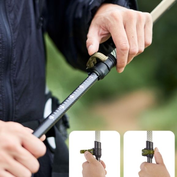 杖 超軽量炭素繊維伸縮登山杖
