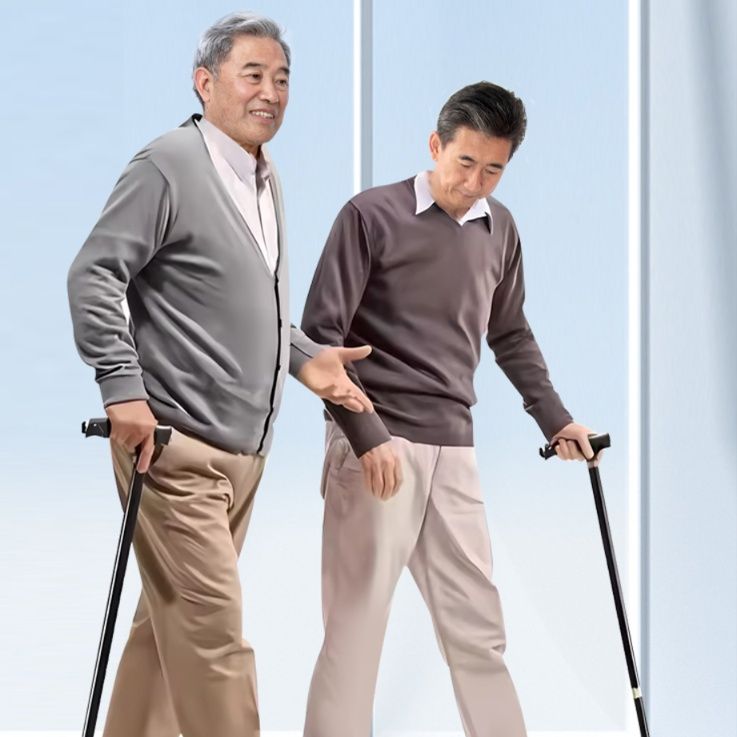 杖 多機能照明付き安心歩行支援杖