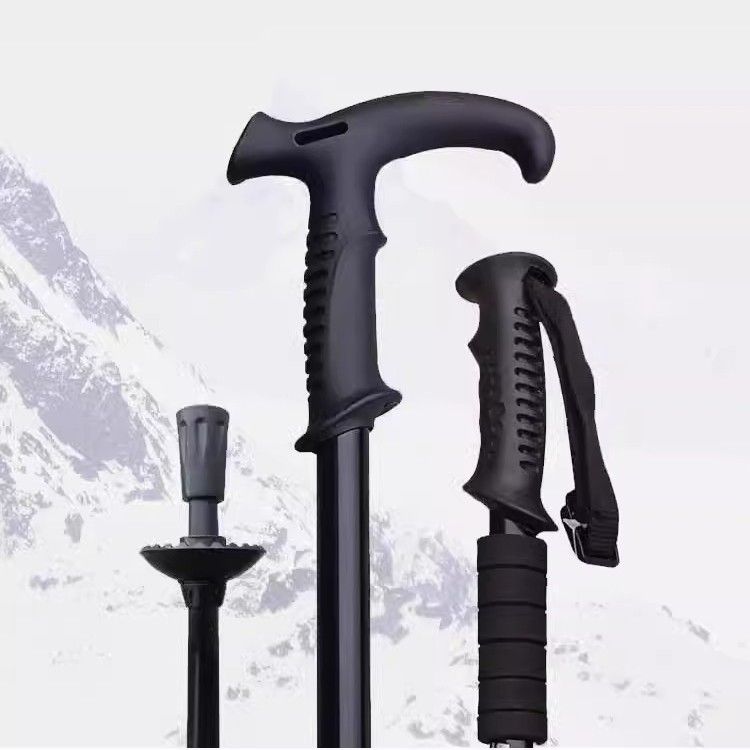 杖 高性能内蔵減震機構付き三段式軽量登山杖