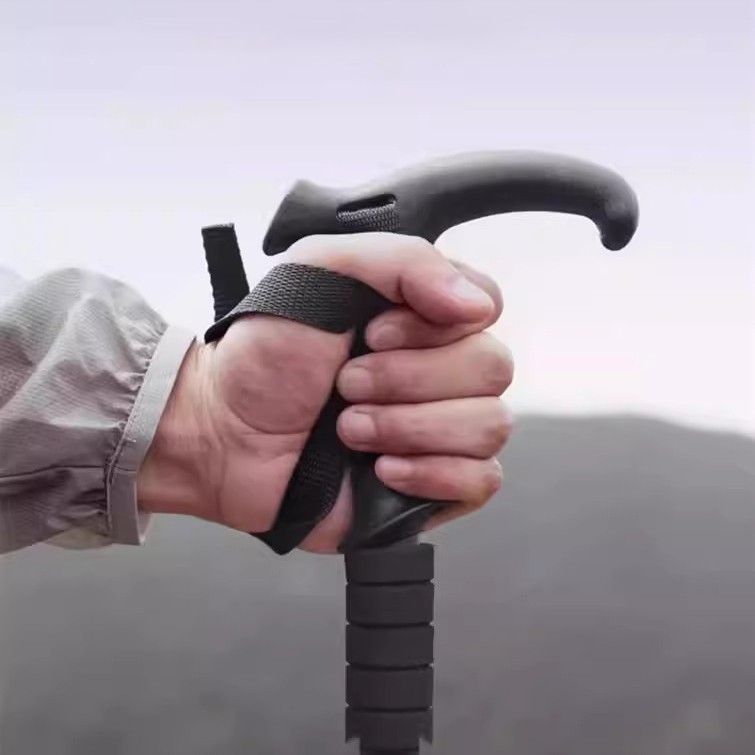 杖 高性能内蔵減震機構付き三段式軽量登山杖