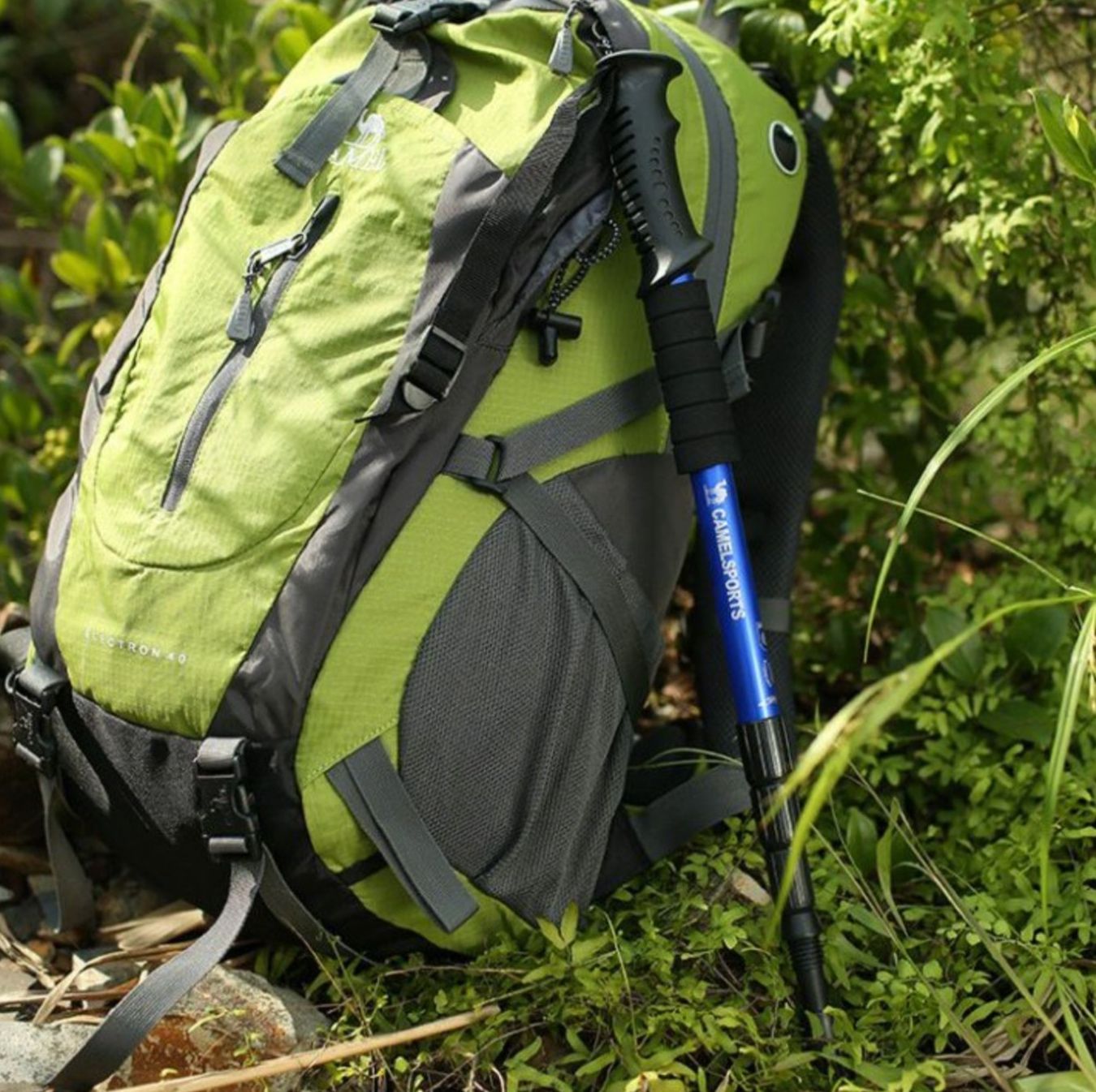 杖 軽量伸縮式四段階調整登山杖