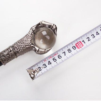 杖 龍爪水晶球握り手付き高級ウォーキング杖