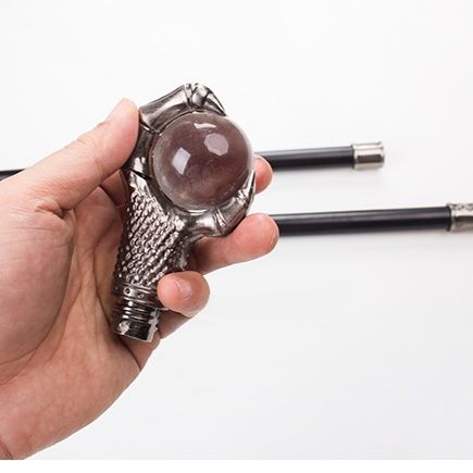 杖 龍爪水晶球握り手付き高級ウォーキング杖