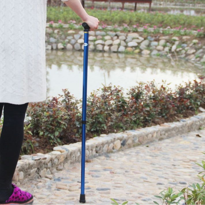 杖 伸縮式軽量アルミ製人間工学グリップ杖