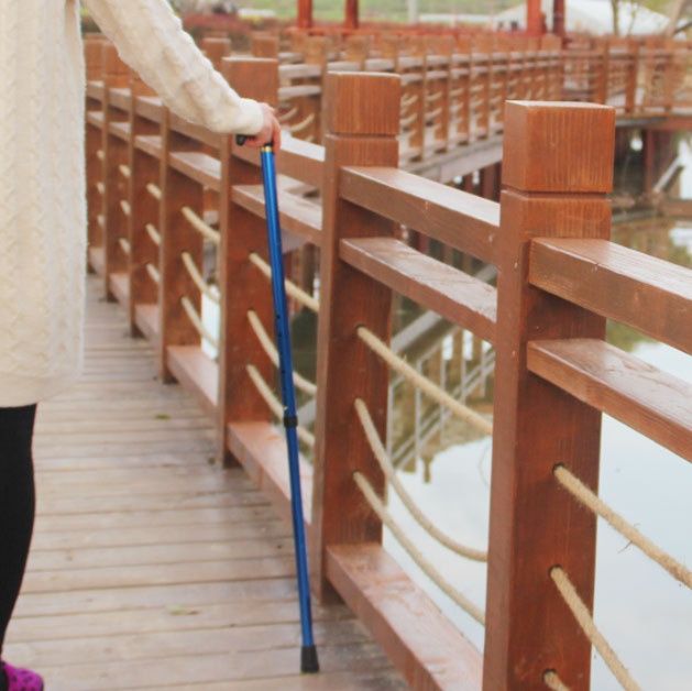 杖 伸縮式軽量アルミ製人間工学グリップ杖