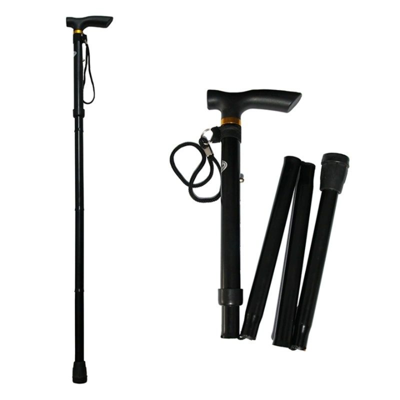 杖 五段階調節式折りたたみ軽量伸縮杖
