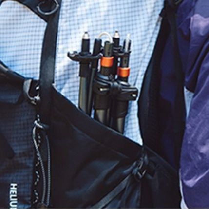 杖 超軽量五段式折りたたみ式炭素繊維登山用杖