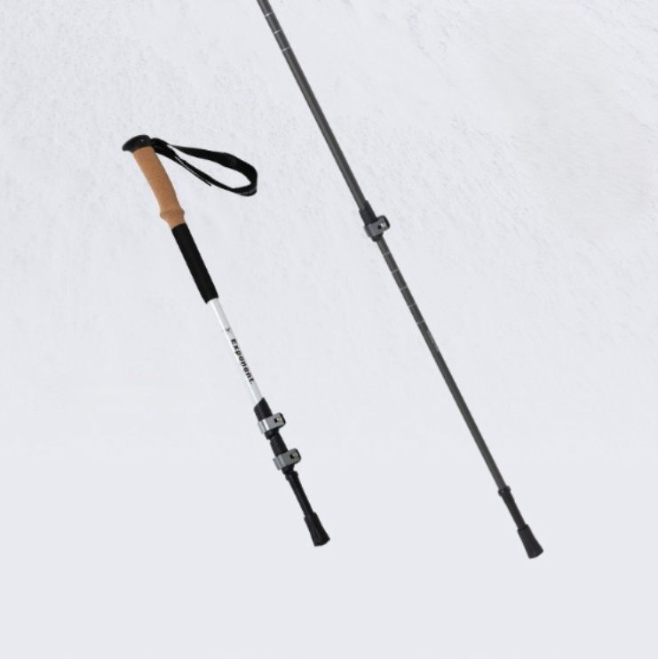 杖 軽量アルミ合金 三段伸縮式 登山の杖