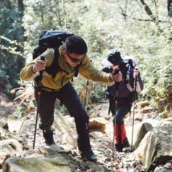 杖 超軽量五段式折りたたみ式炭素繊維登山用杖