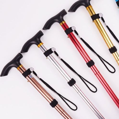 軽量アルミ製伸縮式防滑ウォーキング折りたたみ杖