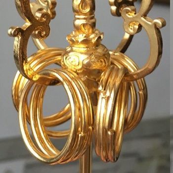 四面錫杖飾り付き仏教用杖3種サイズ展開