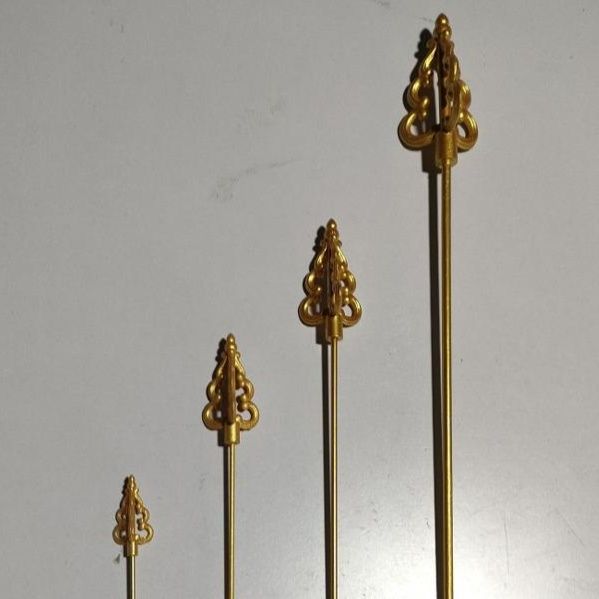 金属製装飾錫杖ミニチュア4種類セット