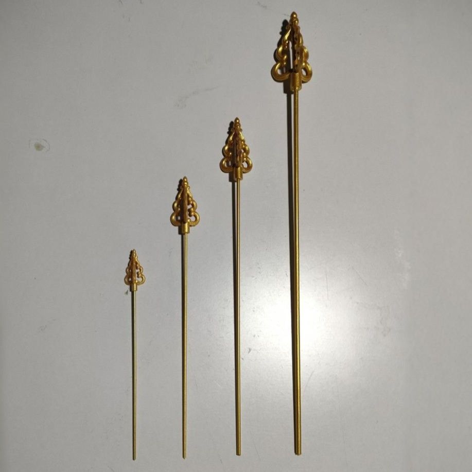 金属製装飾錫杖ミニチュア4種類セット