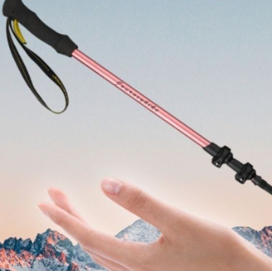 超軽量炭素繊維三段伸縮式登山杖