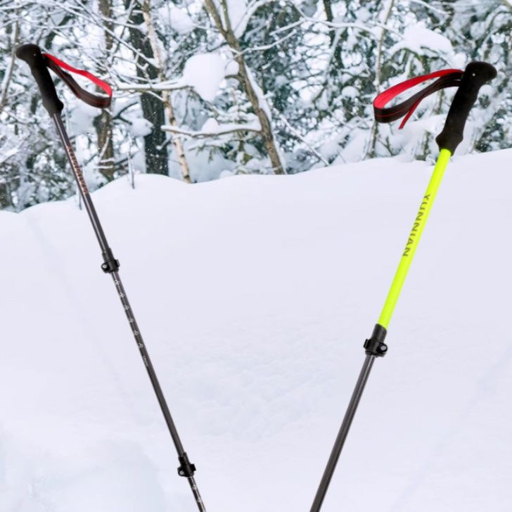 炭素繊維製超軽量伸縮式登山杖