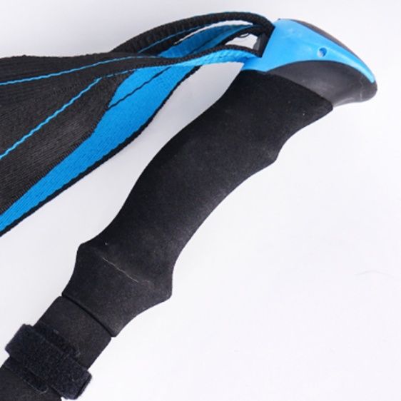 5段伸縮式軽量登山杖 折りたたみ式滑り止め付