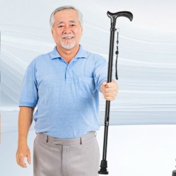 超軽量炭素繊維製伸縮調整式ウォーキング杖