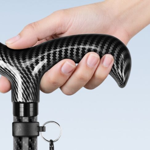 超軽量炭素繊維製伸縮調整式ウォーキング杖