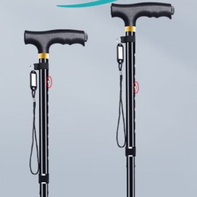 8段階高さ調節機能付き伸縮式一本松葉杖