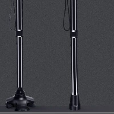 8段階高さ調節機能付き伸縮式一本松葉杖