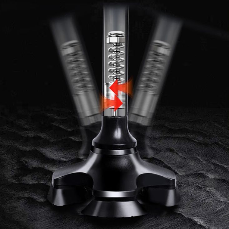 8段階高さ調節機能付き伸縮式一本松葉杖