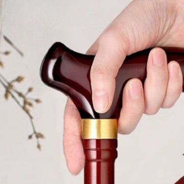 高級木製調単脚長さ調節可能 身長対応型松葉杖