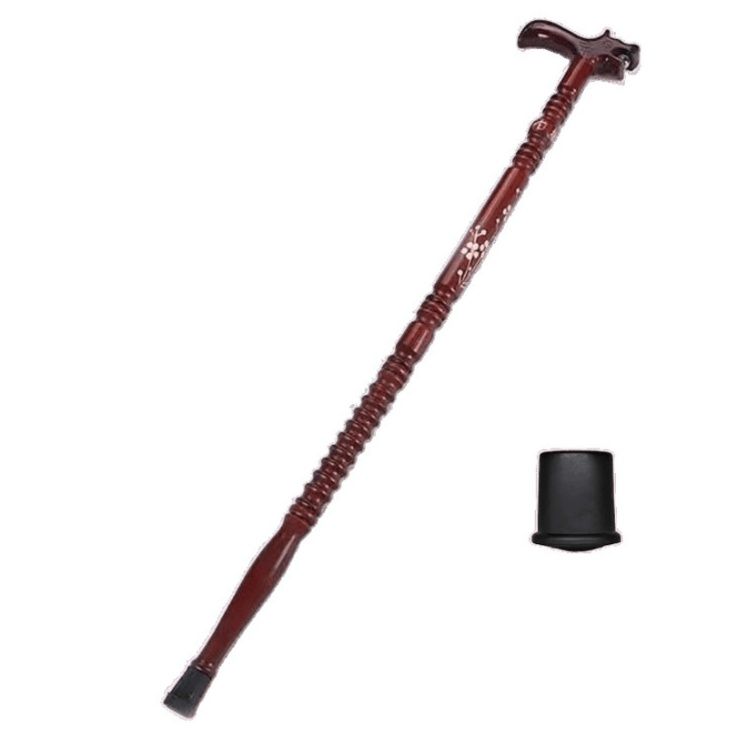 高級木製調単脚長さ調節可能 身長対応型松葉杖