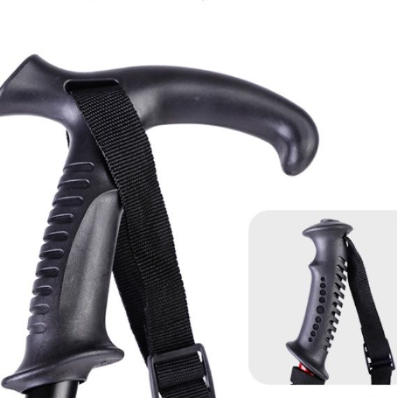 軽量伸縮式3段4段調節登山杖