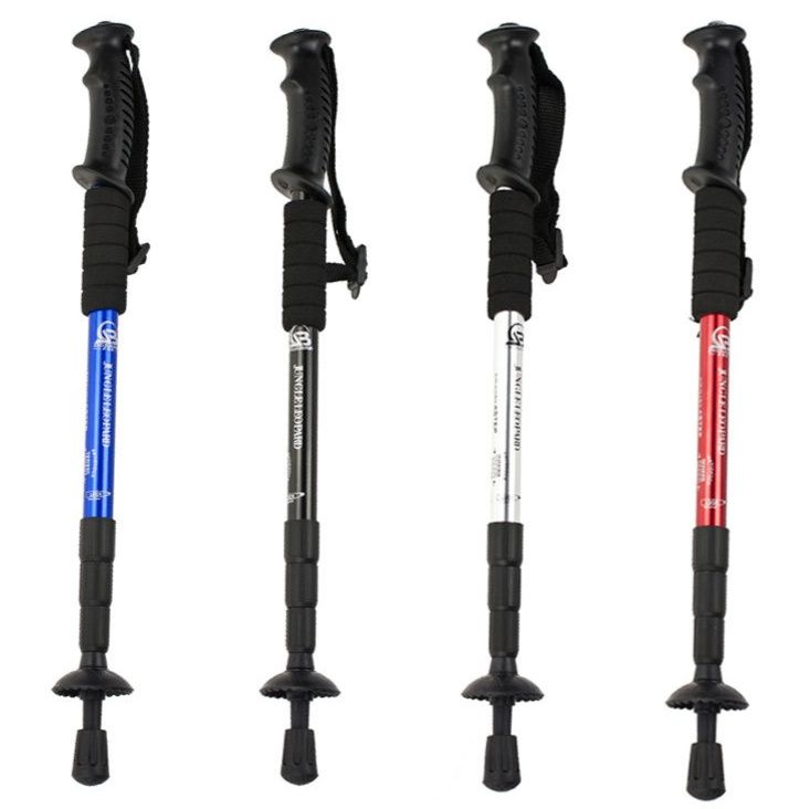 軽量伸縮式3段4段調節登山杖
