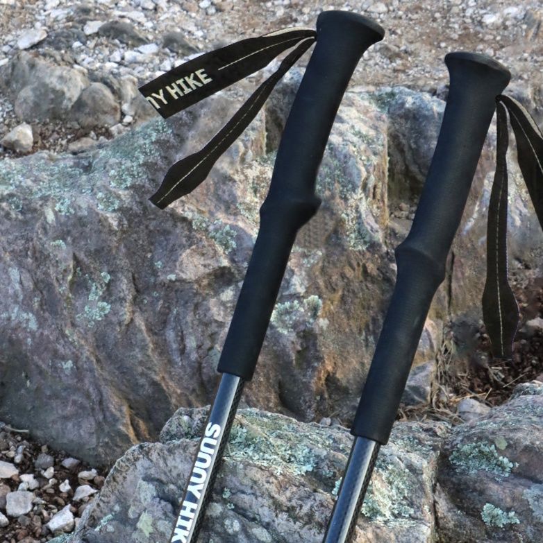 3段階伸縮式炭素繊維登山杖