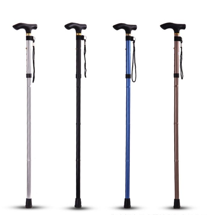 杖 軽量伸縮式アルミ製握りやすい杖