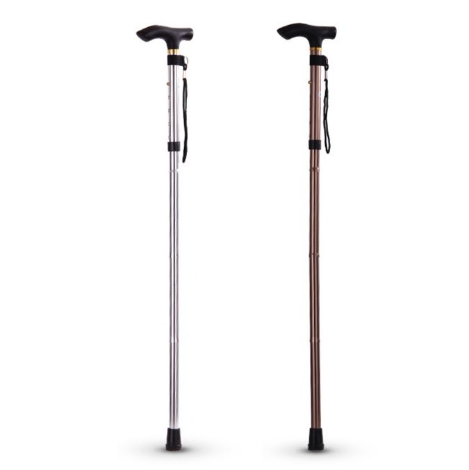 杖 軽量伸縮式アルミ製握りやすい杖