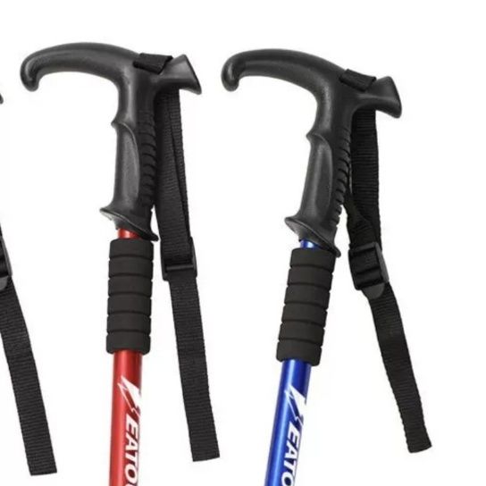 杖 軽量アルミ合金伸縮式登山杖