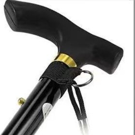 杖 伸縮式折りたたみ軽量杖人型グリップ付