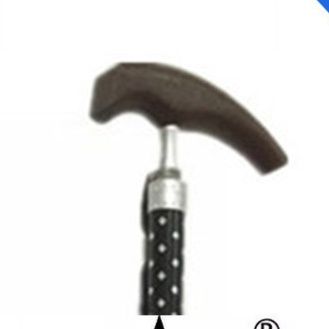 杖 三脚型安定杖 木製グリップ付き伸縮式