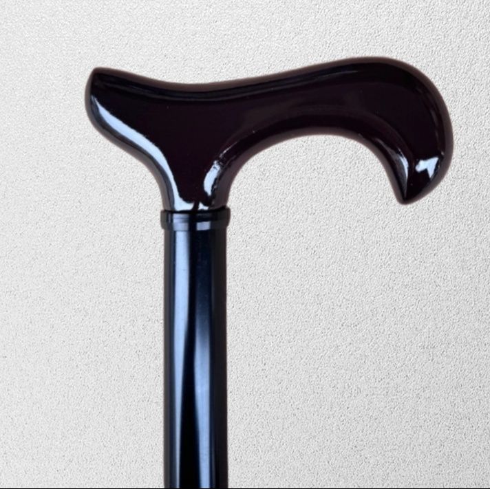 杖 天然木グリップ付き伸縮調節式ウォーキングの杖